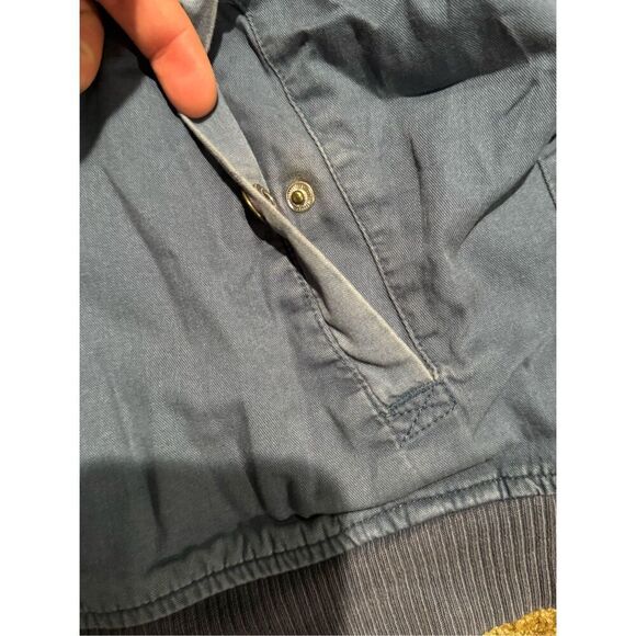 Vintage Disney Parks Women's Blue Disneyland Resort Zip Up Bomber Jacket Large - Picture 5 of 6